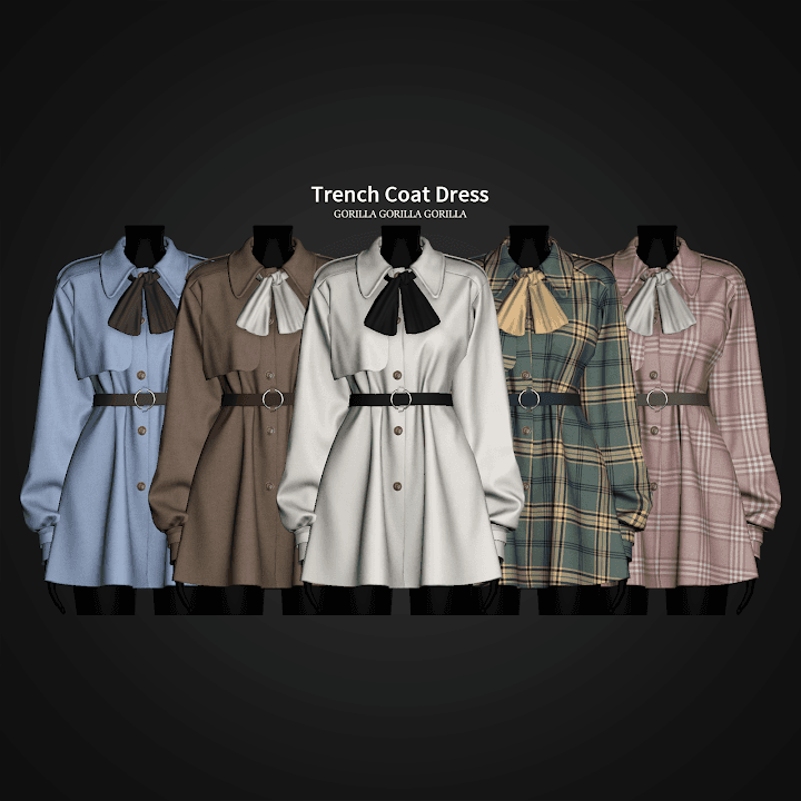 Скриншот мода Платье Trench Coat Dress